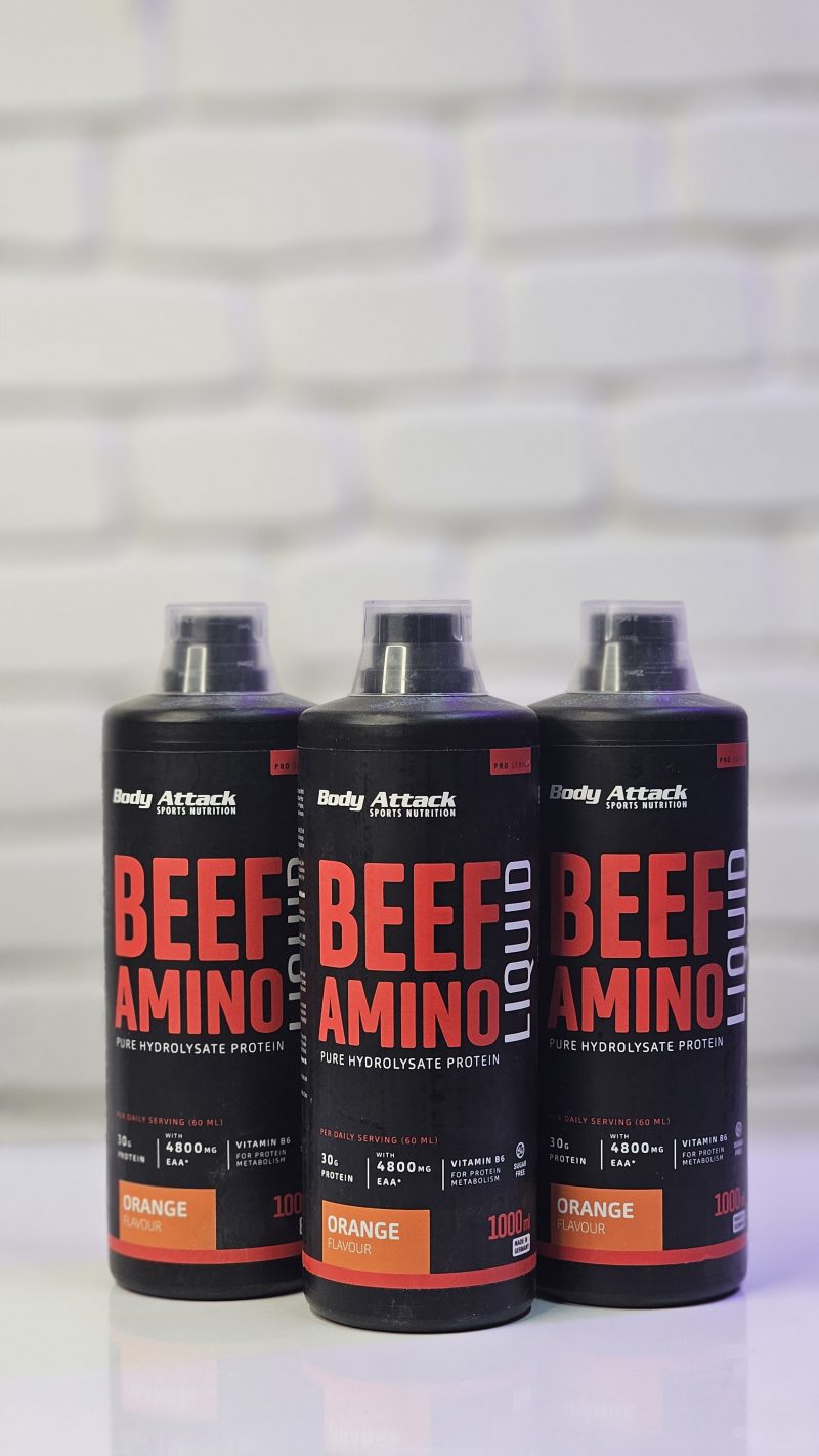 مایع بیف آمینو بادی اتک 1 لیتر Body Attack 100% Beef Amino