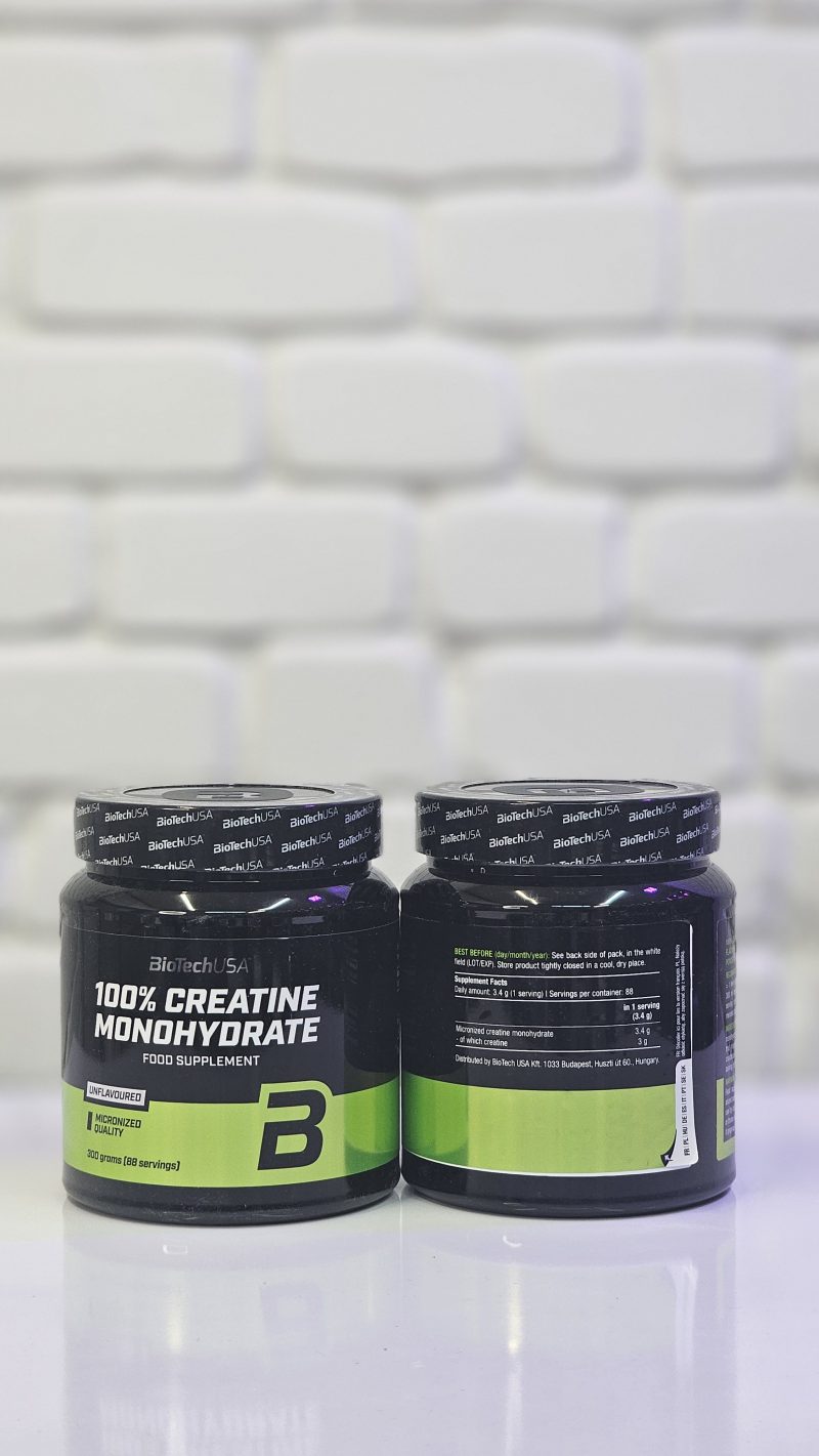 کراتین مونوهیدرات بایوتک 300 گرم 100% BIOTECH Creatine Monohydrate