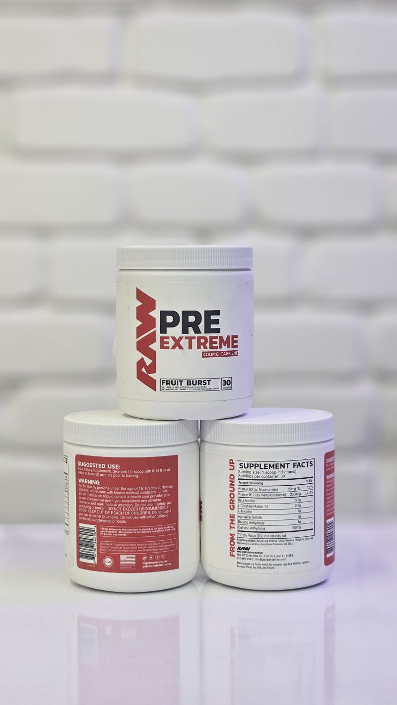 پمپ پری اکستریم راو ناتریشن | RAW NUTRITION PRE EXTREME