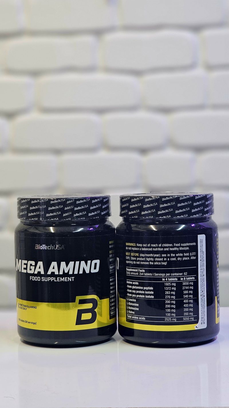 قرص مگا آمینو بایوتک 500 عدد BioTechUSA Mega Amino